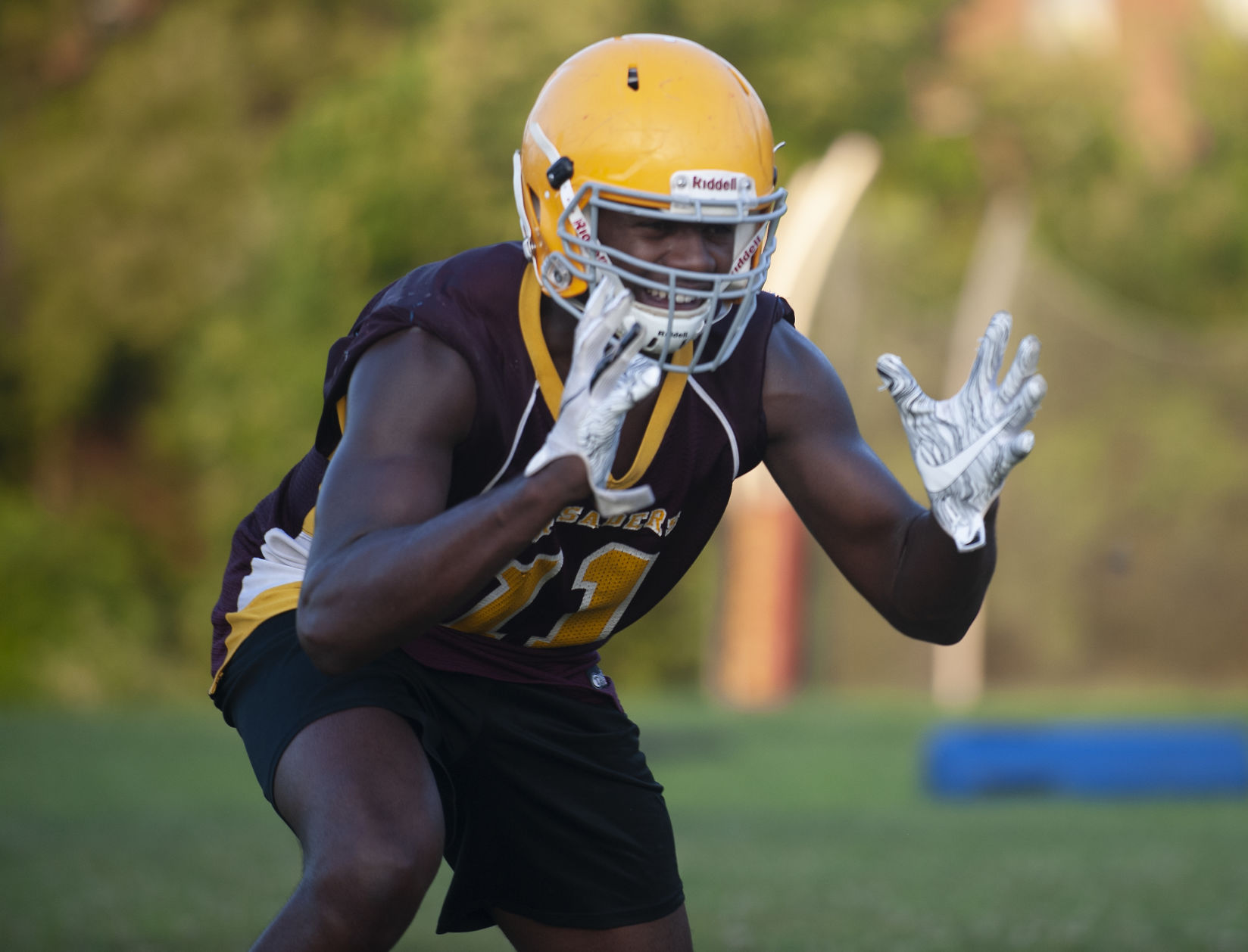 Lutheran North football practice